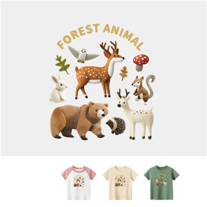 兒童｜KV獨家限定款｜台灣原創T短袖 森林動物