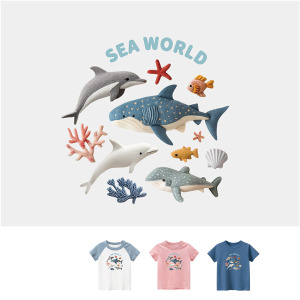 兒童｜KV獨家限定款｜台灣原創T短袖 海洋世界