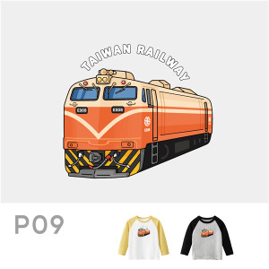 臺鐵正版授權火車T恤 兒童長袖 E300莒光號