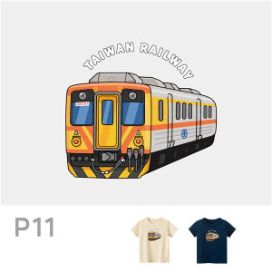 P11臺鐵正版授權火車T恤 兒童短袖 DR3100柴聯車