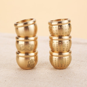 招財超迷你黃銅水缸配件