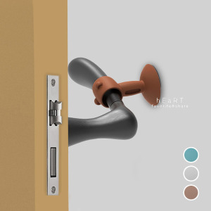 多功能小熊吸盤門把防撞墊 5入組