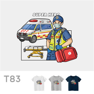 兒童｜KV獨家限定款｜台灣原創T短袖 T83救護員