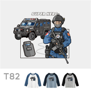 兒童｜KV獨家限定款｜台灣原創T長袖 T82維安特勤