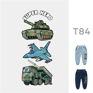 兒童｜KV獨家限定款｜台灣原創長褲 T84三拼軍事