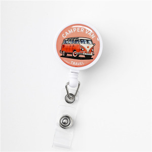 ｜KV獨家限定款｜台灣原創英雄夾式款伸縮扣 復古露營車