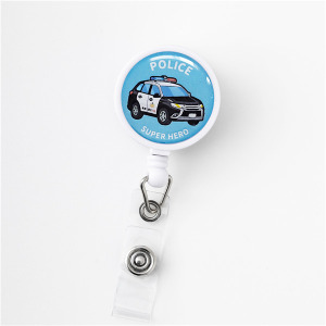 ｜KV獨家限定款｜台灣原創英雄夾式款伸縮扣 警車