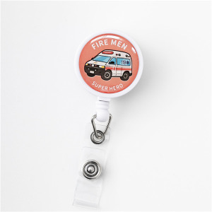 ｜KV獨家限定款｜台灣原創英雄夾式款伸縮扣 救護車