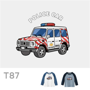 兒童｜KV獨家限定款｜台灣原創T長袖 T87越野紅斑馬