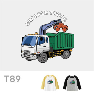 兒童｜KV獨家限定款｜台灣原創T長袖 T89夾子車