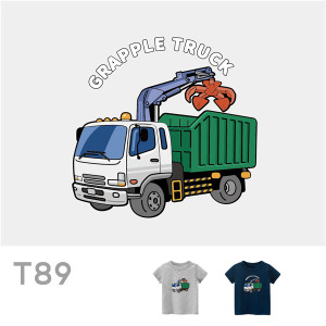 兒童｜KV獨家限定款｜台灣原創T短袖 T89夾子車