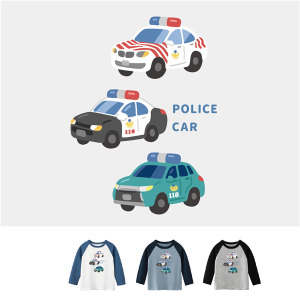 兒童｜KV獨家限定款｜台灣原創T長袖 Q版巡邏