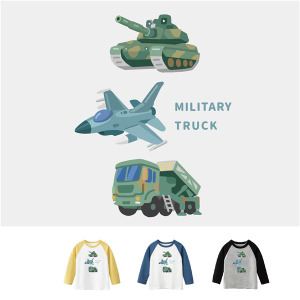 兒童｜KV獨家限定款｜台灣原創T長袖 Q版軍事