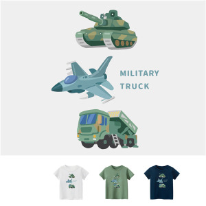 兒童｜KV獨家限定款｜台灣原創T短袖 Q版軍事