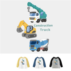 兒童｜KV獨家限定款｜台灣原創T長袖 Q版工程