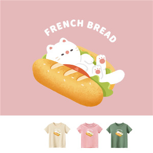 兒童｜KV獨家限定款｜台灣原創T短袖 軟法貓