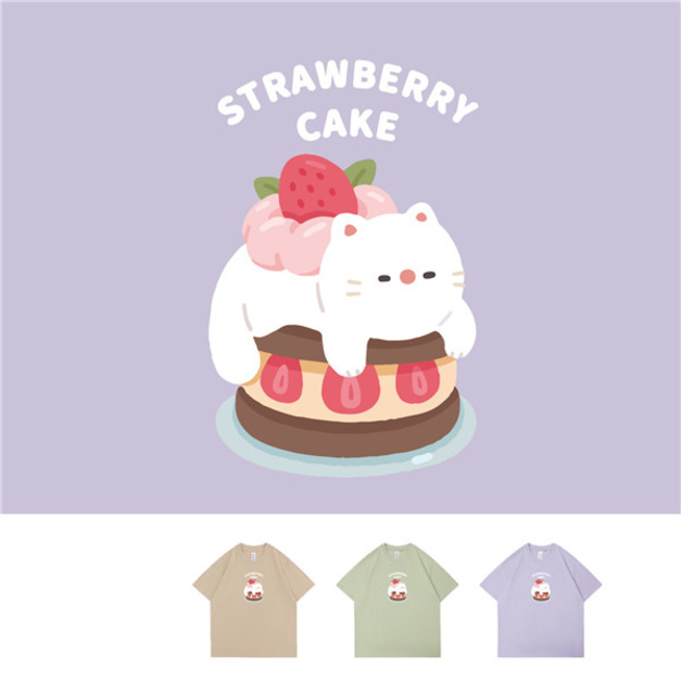 大童/大人｜KV獨家限定款｜台灣原創T短袖 蛋糕貓