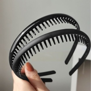 簡約黑色洗臉髮箍