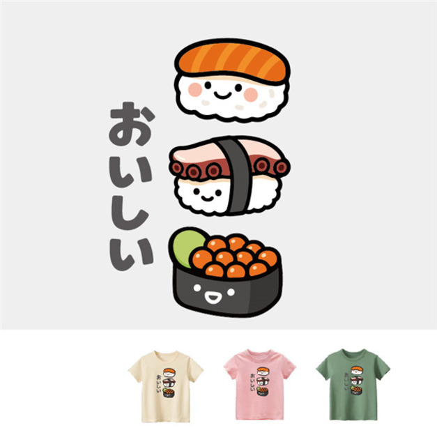 預購 兒童｜KV獨家限定款｜台灣原創T短袖壽司 鮭魚卵