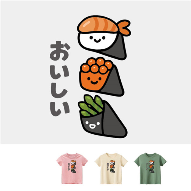 預購 兒童｜KV獨家限定款｜台灣原創T短袖壽司 手卷