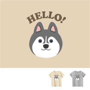 兒童｜KV獨家限定款｜台灣原創T短袖 D10哈士奇