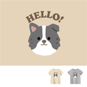 兒童｜KV獨家限定款｜台灣原創T短袖 D11邊境牧羊