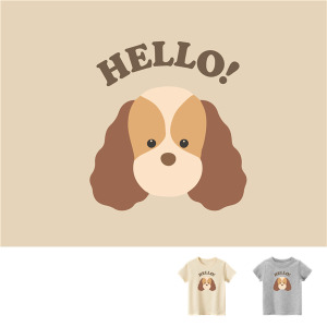 兒童｜KV獨家限定款｜台灣原創T短袖 D28可卡犬