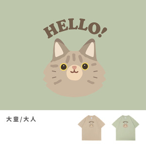 大童/大人｜KV獨家限定款｜台灣原創T短袖 D40緬因貓