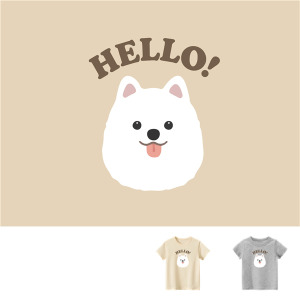 兒童｜KV獨家限定款｜台灣原創T短袖 D20薩摩耶