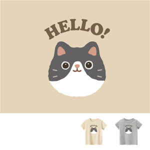 兒童｜KV獨家限定款｜台灣原創T短袖 D30賓士貓