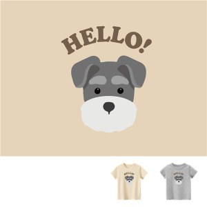 兒童｜KV獨家限定款｜台灣原創T短袖 D14雪納瑞