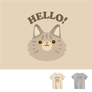 兒童｜KV獨家限定款｜台灣原創T短袖 D40緬因貓