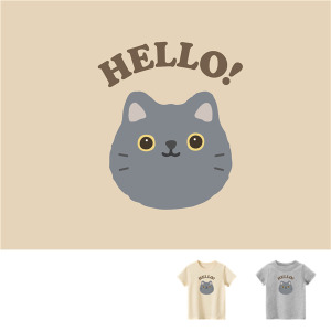 兒童｜KV獨家限定款｜台灣原創T短袖 D37藍貓