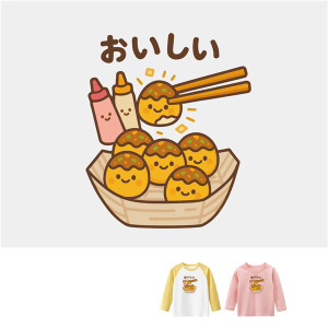 兒童｜KV獨家限定款｜台灣原創T長袖 章魚燒