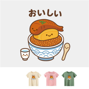 兒童｜KV獨家限定款｜台灣原創T短袖 鰻魚飯