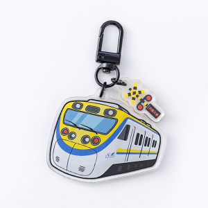 臺鐵正版授權火車紀念收藏鑰匙圈 EMU800微笑號