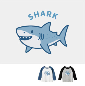 兒童｜KV獨家限定款｜台灣原創T長袖 鯊魚