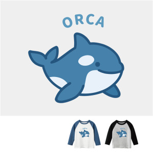 兒童｜KV獨家限定款｜台灣原創T長袖 虎鯨