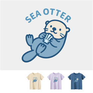 兒童｜KV獨家限定款｜台灣原創T短袖 海獺