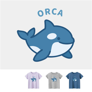 兒童｜KV獨家限定款｜台灣原創T短袖 虎鯨