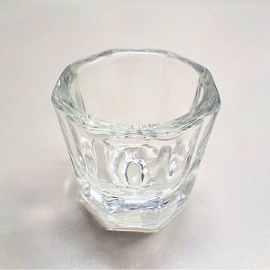 美甲八角玻璃杯