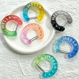 漸層色壓克力C字掛勾