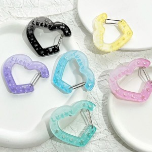 果凍色壓克力愛心掛勾