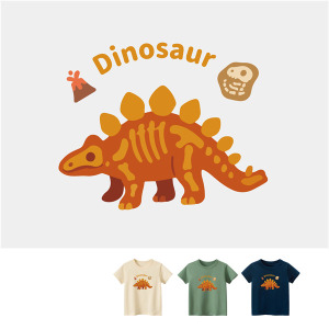 兒童｜KV獨家限定款｜台灣原創T短袖 骨頭劍龍