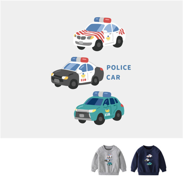 兒童｜KV獨家限定款｜台灣原創大學T長袖 Q版巡邏