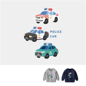 兒童｜KV獨家限定款｜台灣原創大學T長袖 Q版巡邏