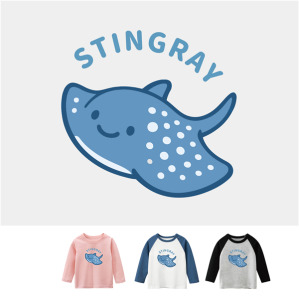 兒童｜KV獨家限定款｜台灣原創T長袖 魟魚