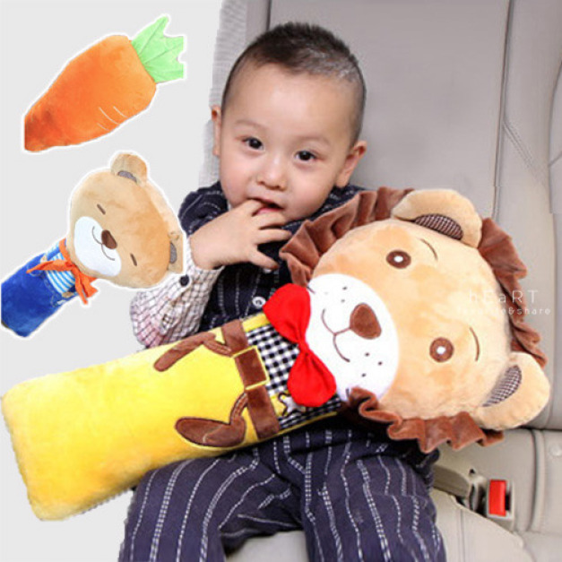 (出清不退換)(限宅配)可愛動物安全帶護肩抱枕