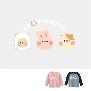 兒童｜KV獨家限定款｜台灣原創T長袖 兔子好朋友