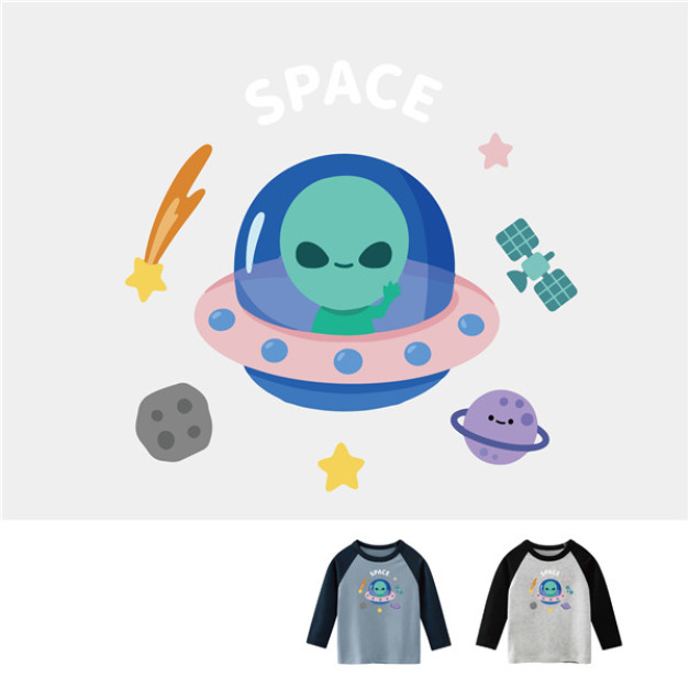 兒童｜KV獨家限定款｜台灣原創T長袖 外星人
